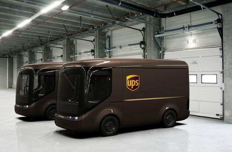 Das hochmoderne E-Zustellfahrzeug von UPS und ARRIVAL