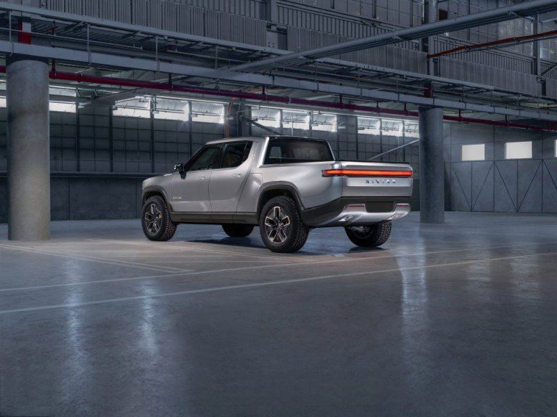 Rivian Heck des Pickup-Truck
