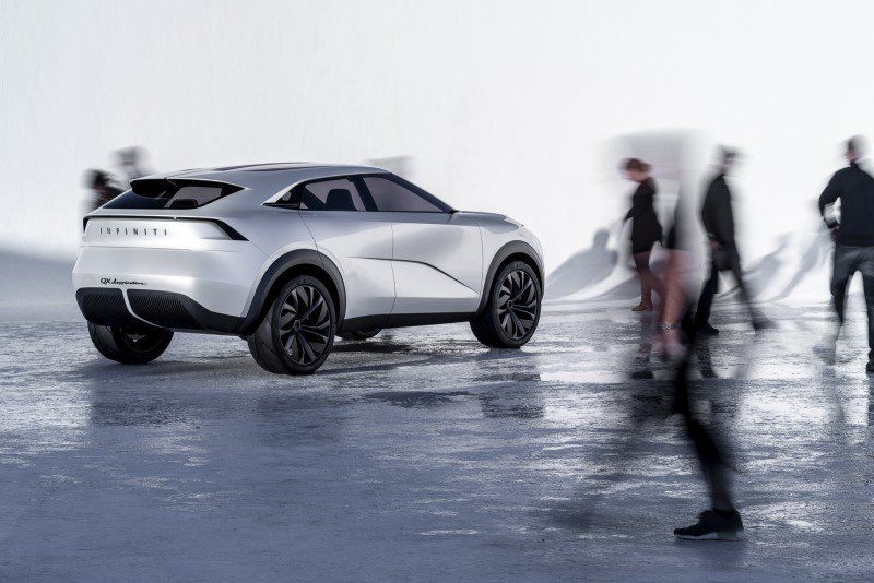 Heckansicht des INFINITI QX Inspiration