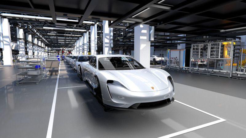Blick in die Produktion Porsche 4.0