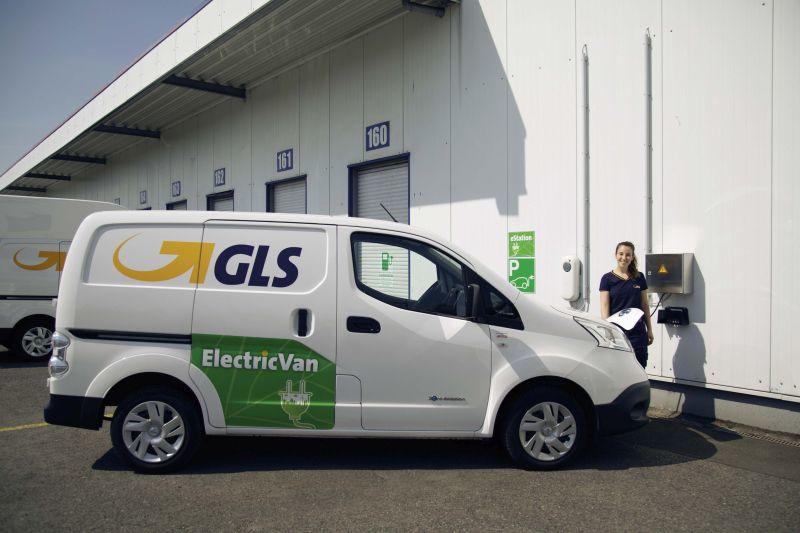 GLS Germany eVan an der Ladestation