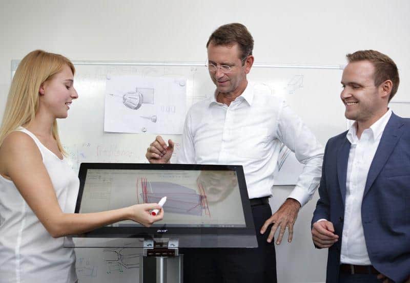 e.GO Mobile Team beim ersten Design-Entwurf