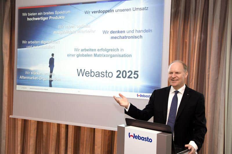 Webasto gibt Ausblick auf die Zukunft