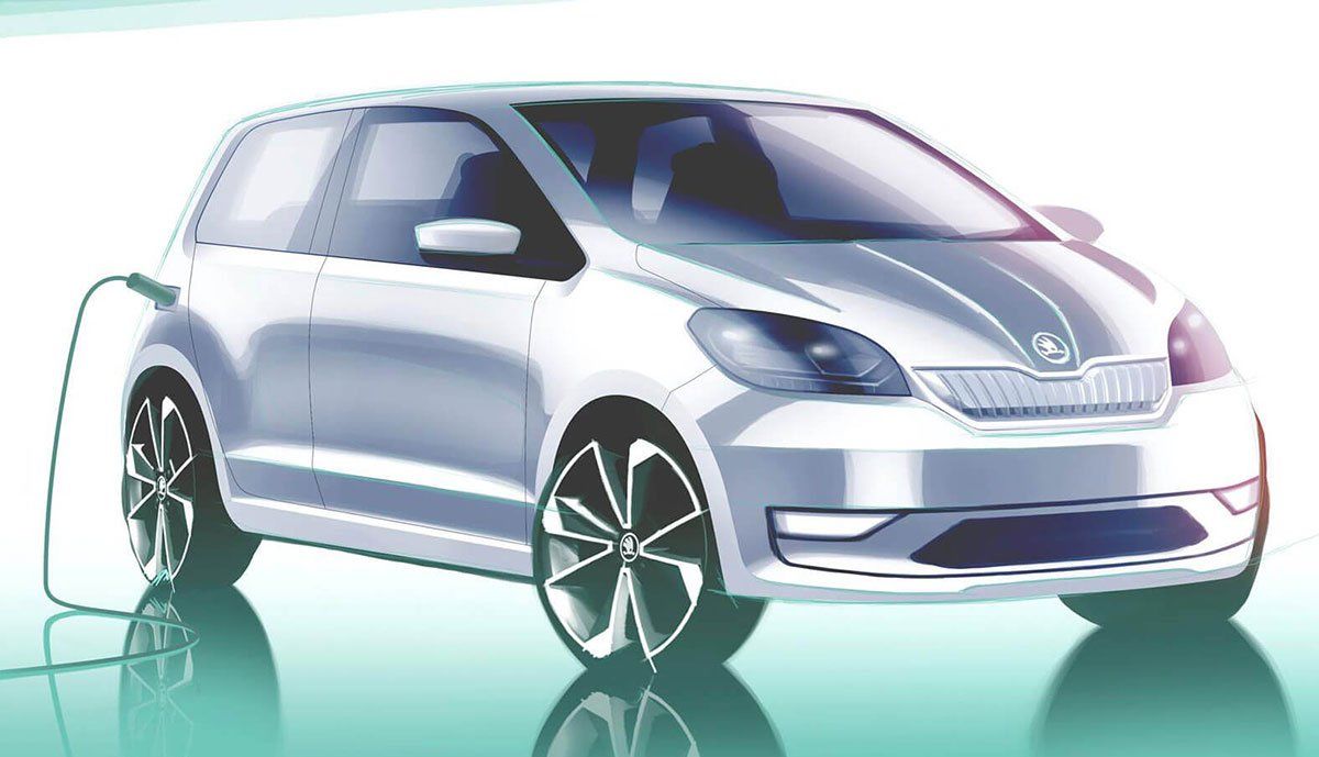 Škoda Citigo E-Auto Teaser