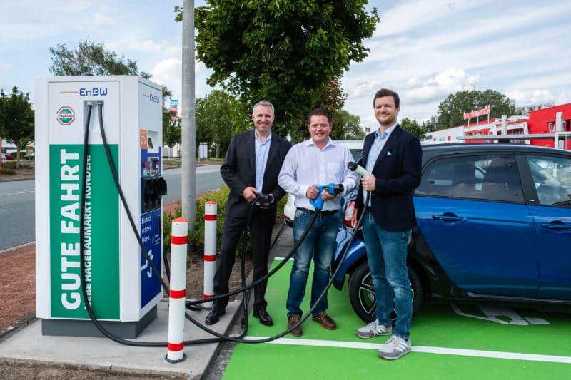 hagebau und EnBW bauen Schnellladenetz aus