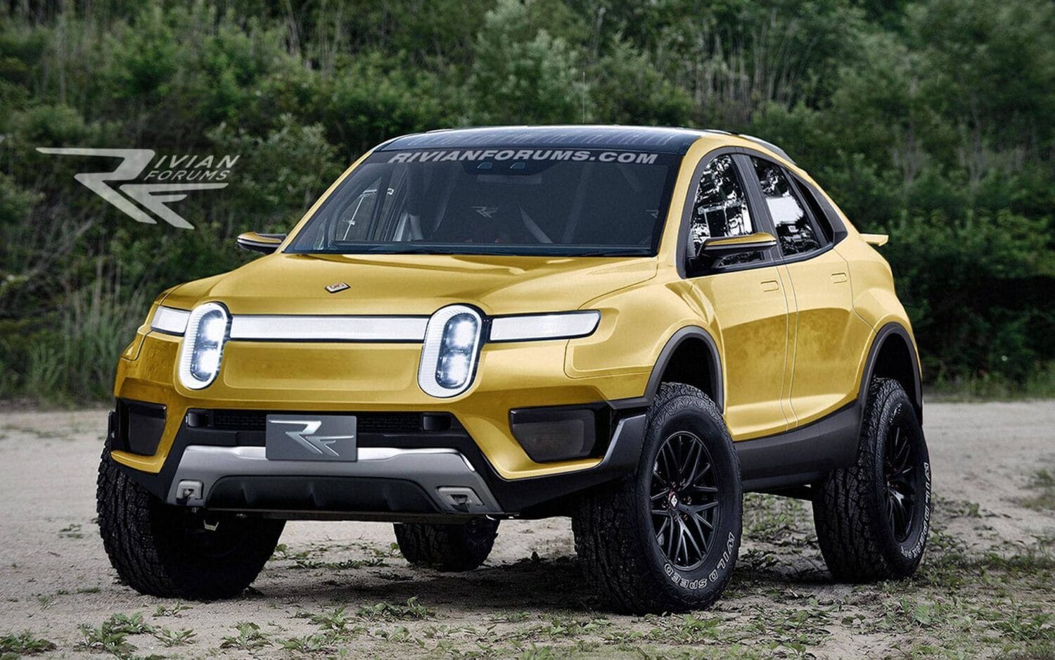 Konzept eines Rivian E-SUV