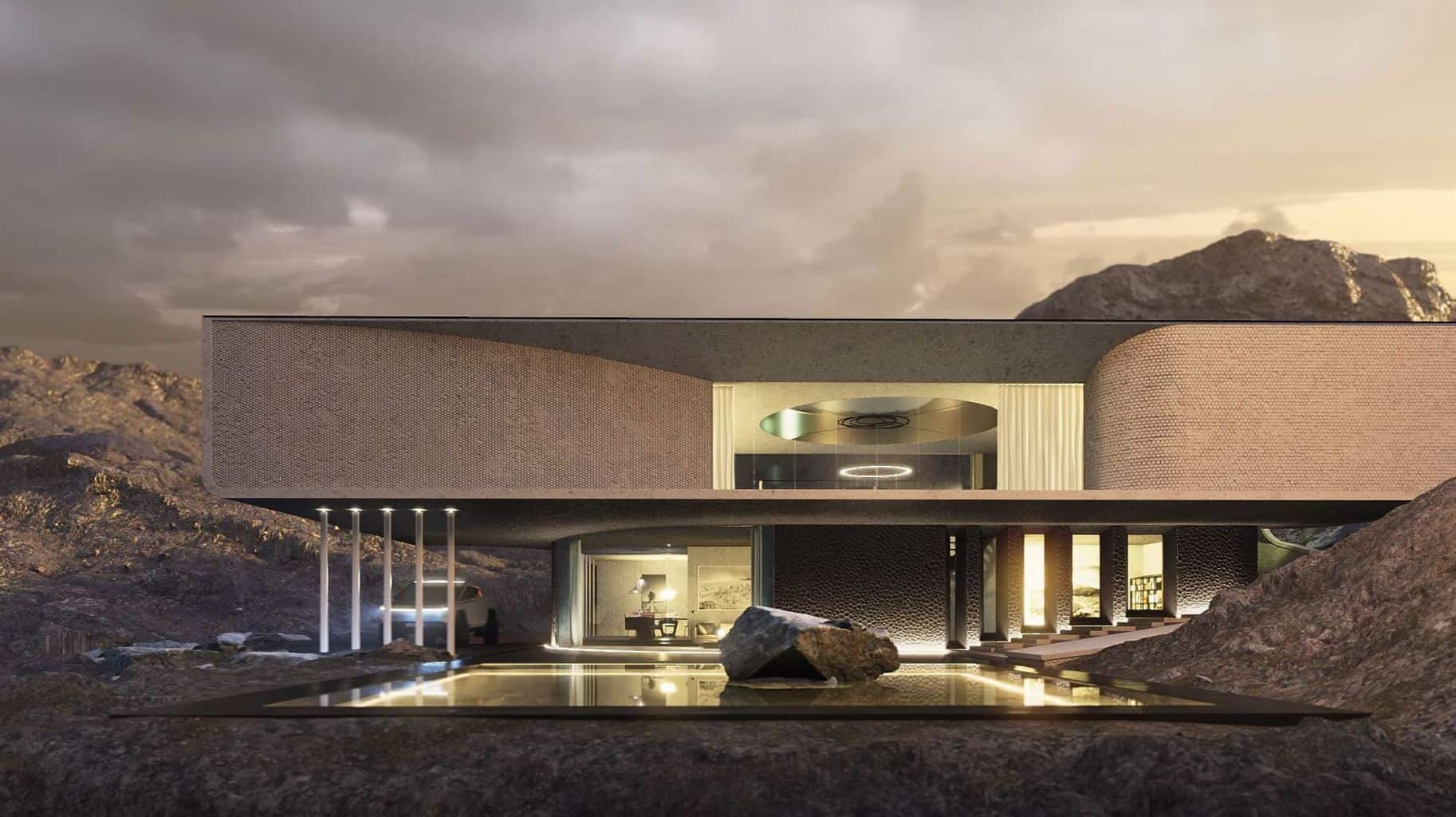 "disPlace" by archlab.de - ein weiteres Tesla-Cyberhaus-Konzept