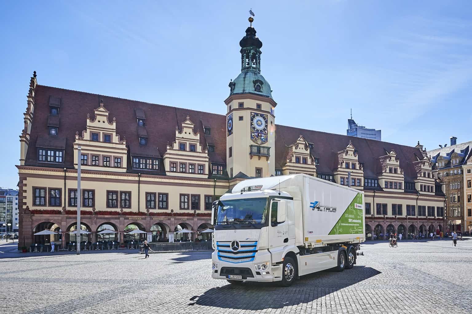 Elektro-Lkw Mercedes eActros Leipzig