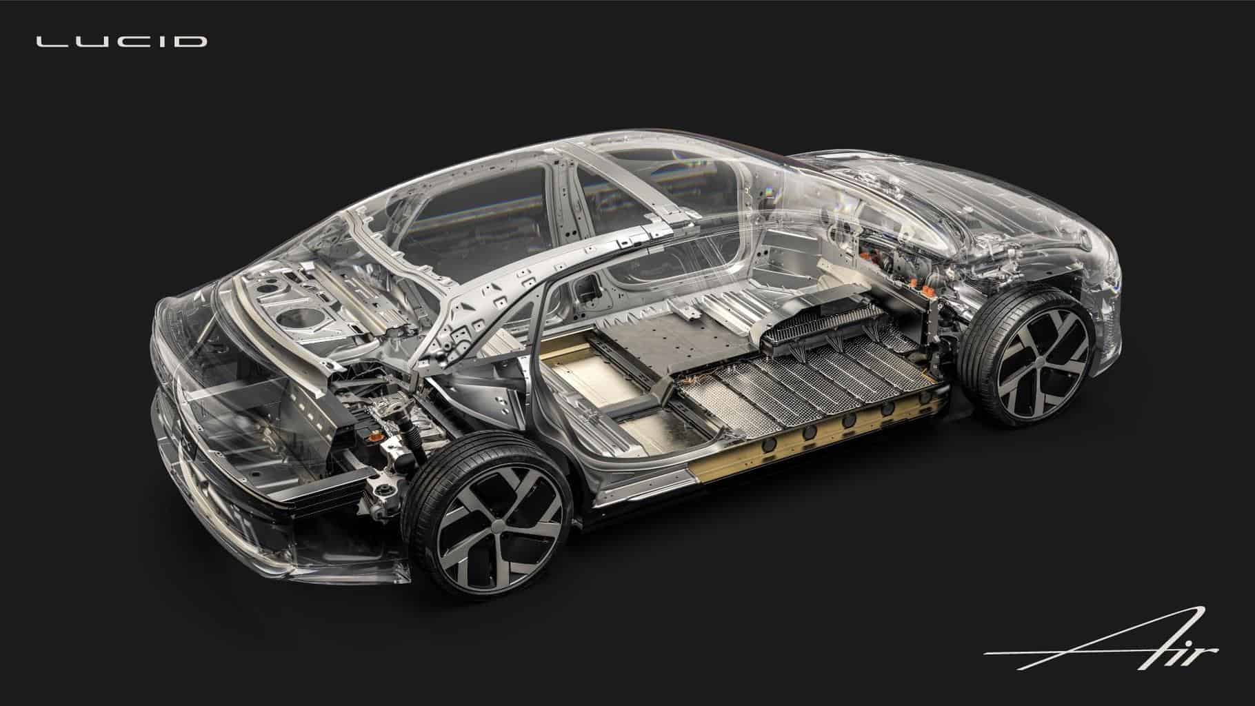 Lucid Air wartet mit viel Stauraum, Komfort und 113-kWh-Akku auf