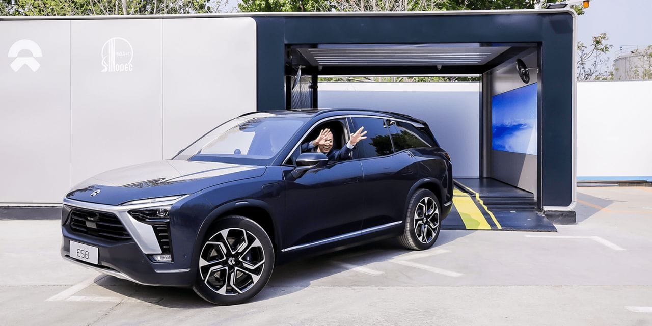 NIO nimmt 2. Generation der Batteriewechsel-Stationen in Betrieb