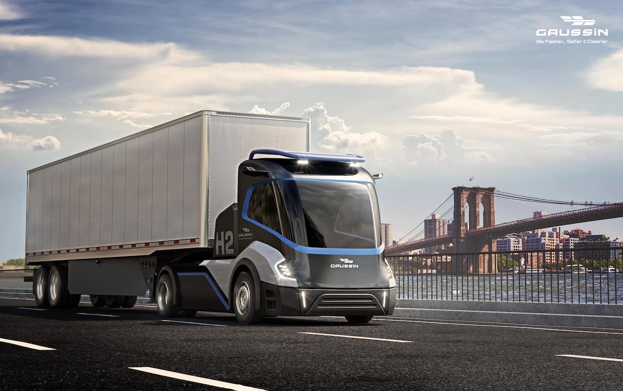 Gaussin-Microvast-Elektro-Wasserstoff-Lkw