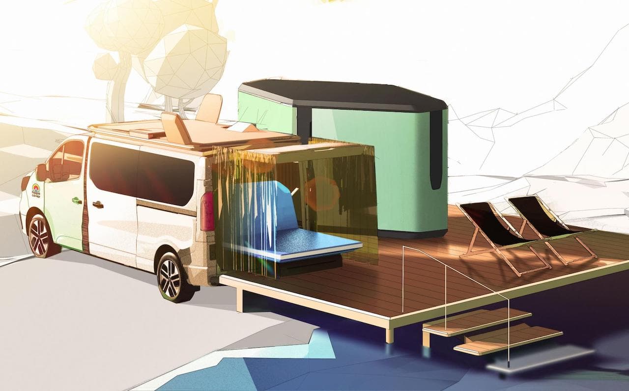 Renault-Elektroauto-Glamping-Hippie-Caviar-Hotel