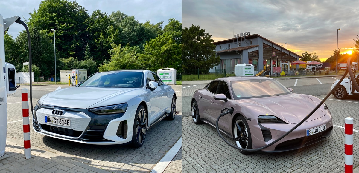Audi e-tron GT vs. Porsche Taycan