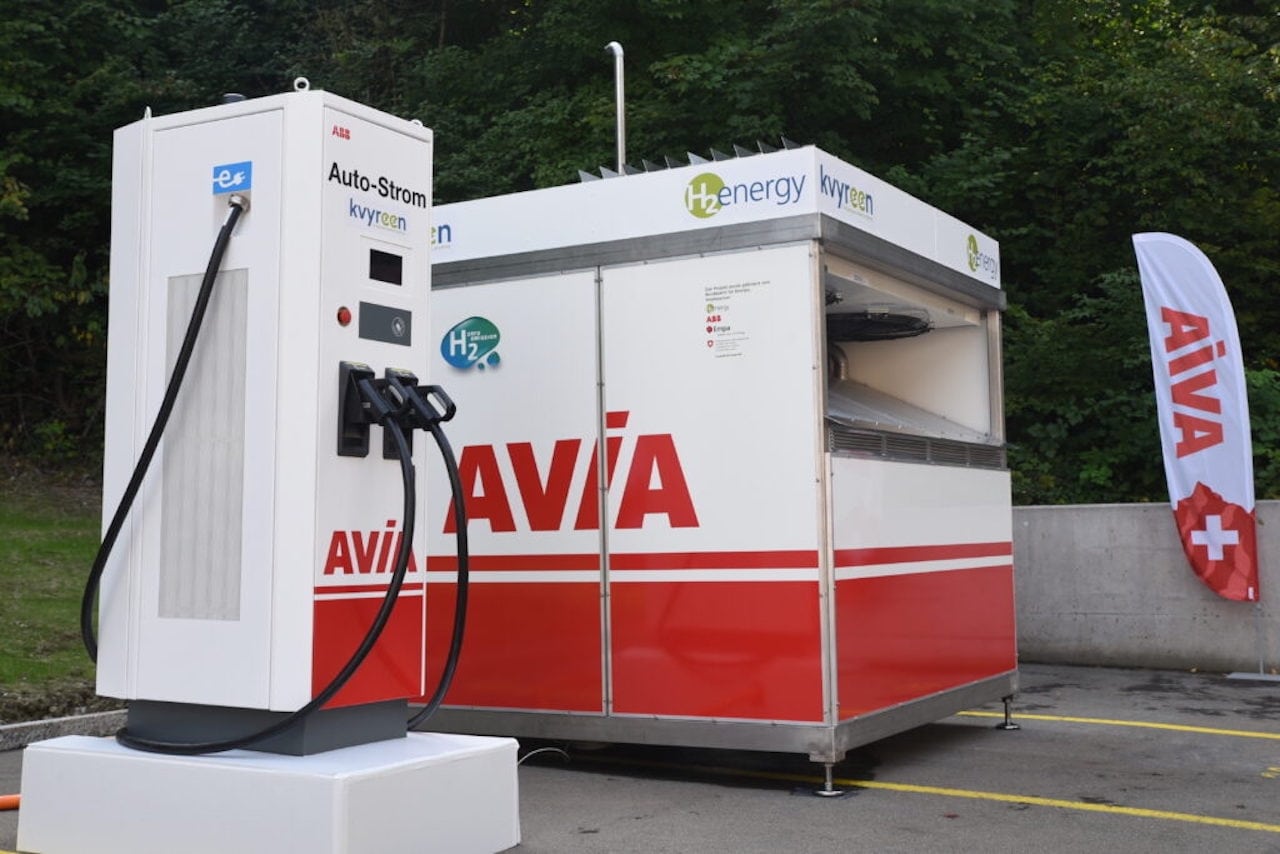 Elektroauto-Wasserstoff-Schnelllader-Schweiz