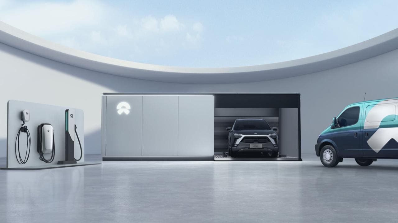 Nio nennt Details zu Akku-Wechselstationen für E-Autos in Europa