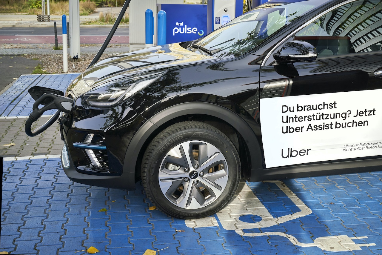 Uber-E-Auto-Fahrt