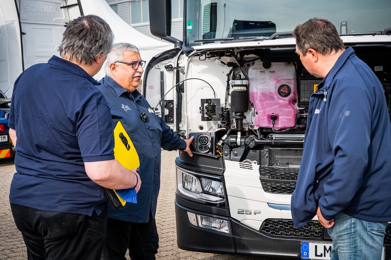 Scania-Elektro-Lkw-Schulung