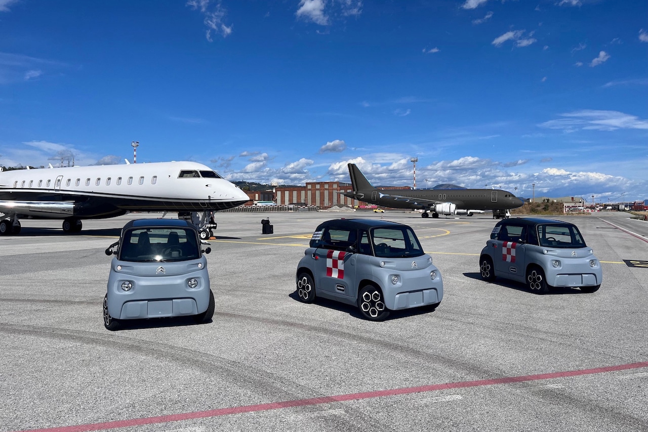 Citroën Ami Flughafen Genua