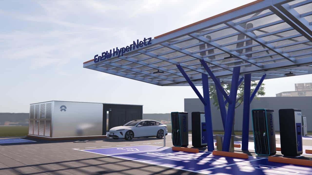 NIO und EnBW bauen 20 Power Swap Stations in Deutschland