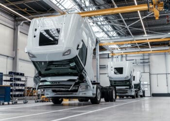 DAF-Elektro-Lkw-Montage